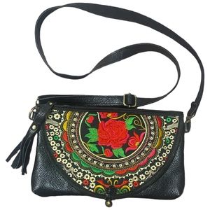 Rose Embroidered crossbody